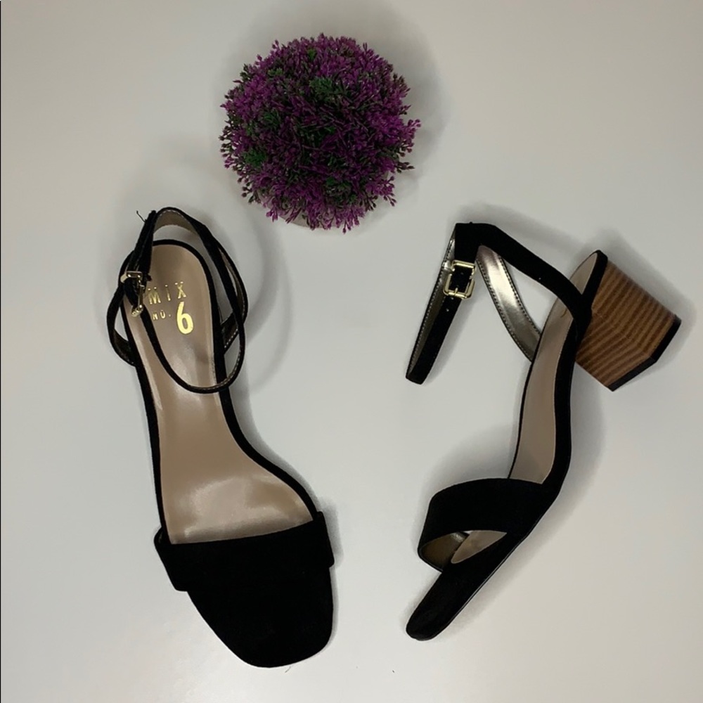 Mix No. 6 Block Heel Sandal Eluned Size 9.5 New